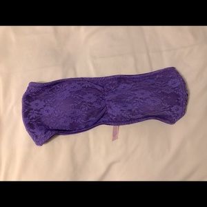 Purple Lace Bandeau Size Sm / XS